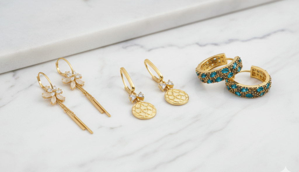 AESH earrings collection – elegant handcrafted jewellery