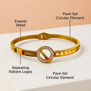 golden kada bracelet design