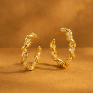 lightweight twisted hoops