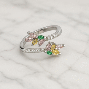 adjustable floral ring