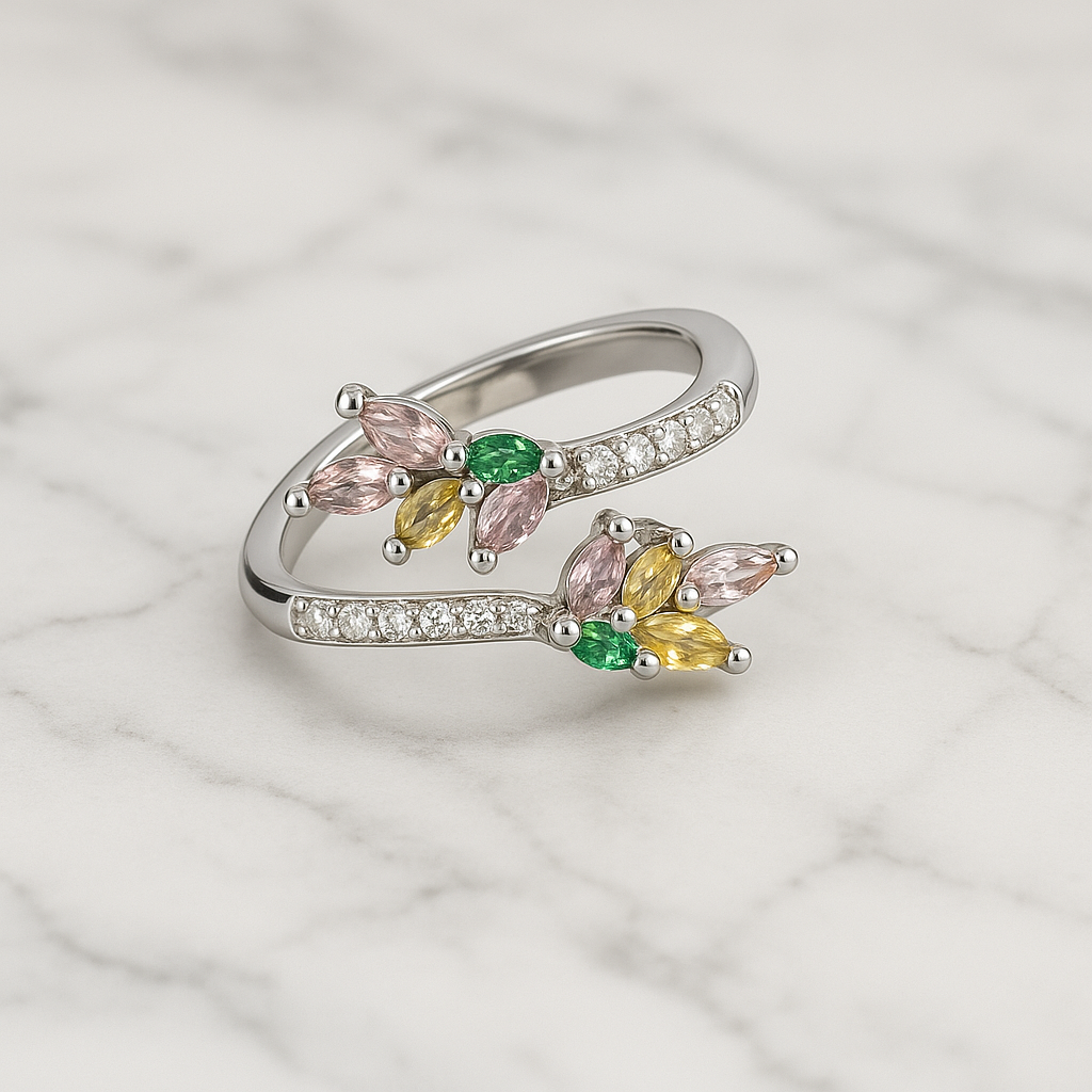 adjustable floral ring adjustable floral ring