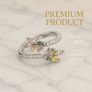 adjustable floral ring