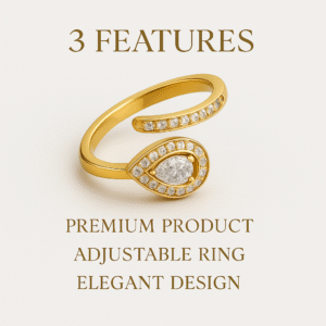 adjustable tear drop ring