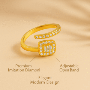 imported gold adjustable ring