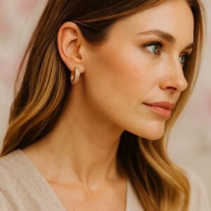 Imported Rose Gold Hoop Earrings