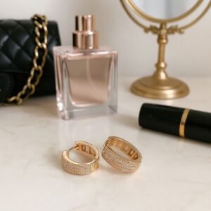 Imported Rose Gold Hoop Earrings