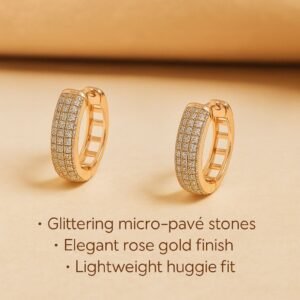 Imported Rose Gold Hoop Earrings