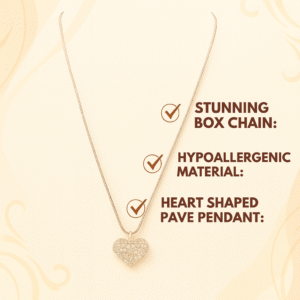 Korean Design Heart Pendant Chain