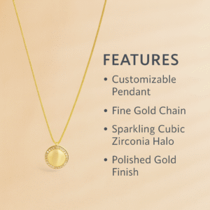 Korean round pendant chain