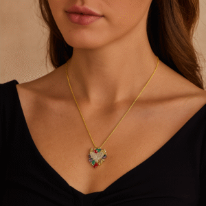 Korean Design heart pendant