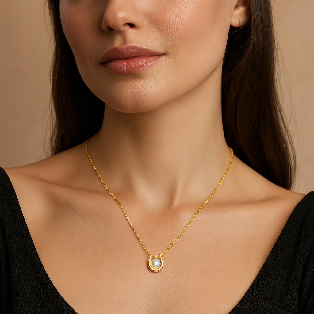 Korean Design Pearl Pendant Chain Korean Design Pearl Pendant Chain