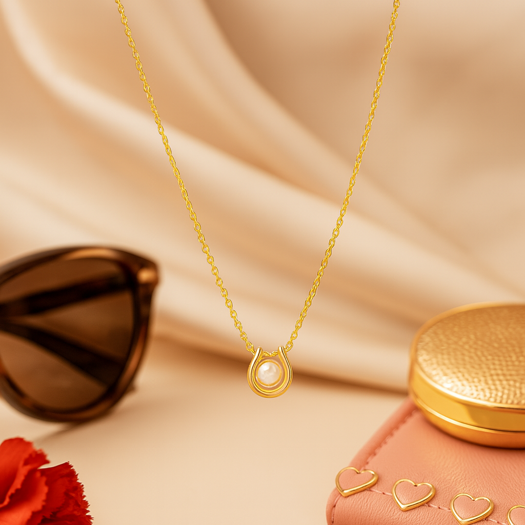 Korean Design Pearl Pendant Chain Korean Design Pearl Pendant Chain