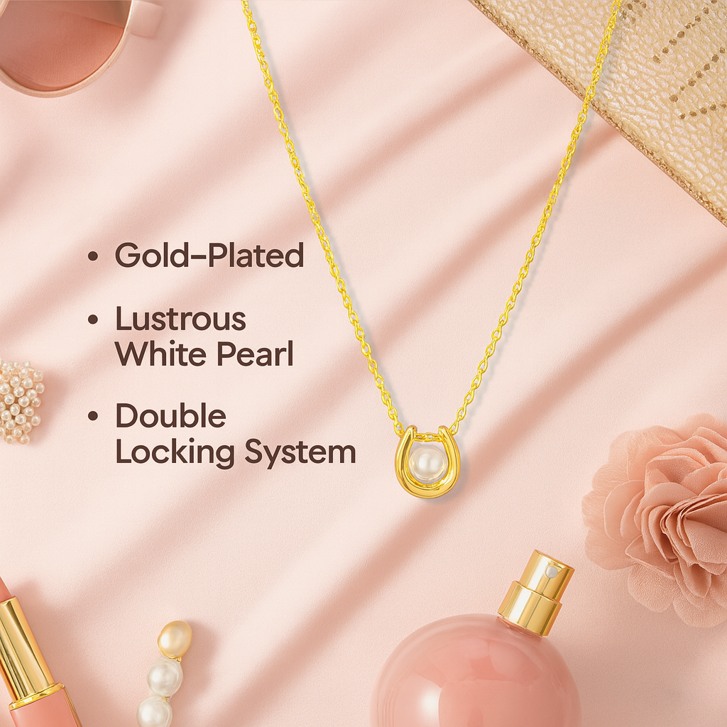 Korean Design Pearl Pendant Chain Korean Design Pearl Pendant Chain