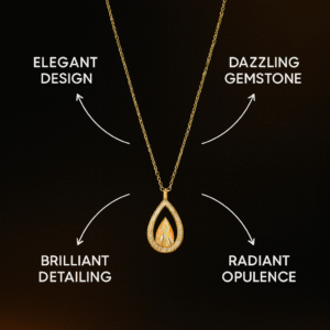Jewelsland Golden Pendant Chain