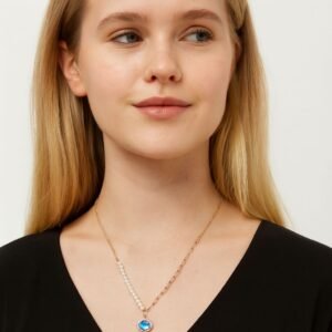 Blue Gemstone Pendant Necklace