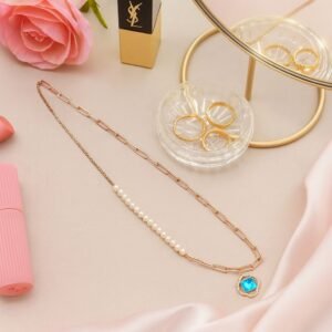 Blue Gemstone Pendant Necklace