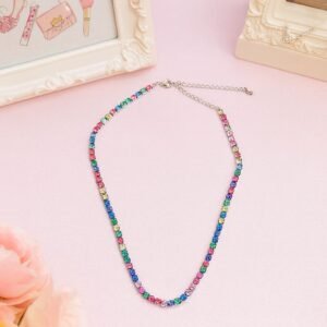 Jewelsland Rainbow Gemstone Necklace