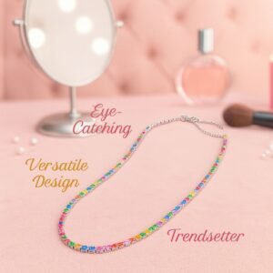Jewelsland Rainbow Gemstone Necklace