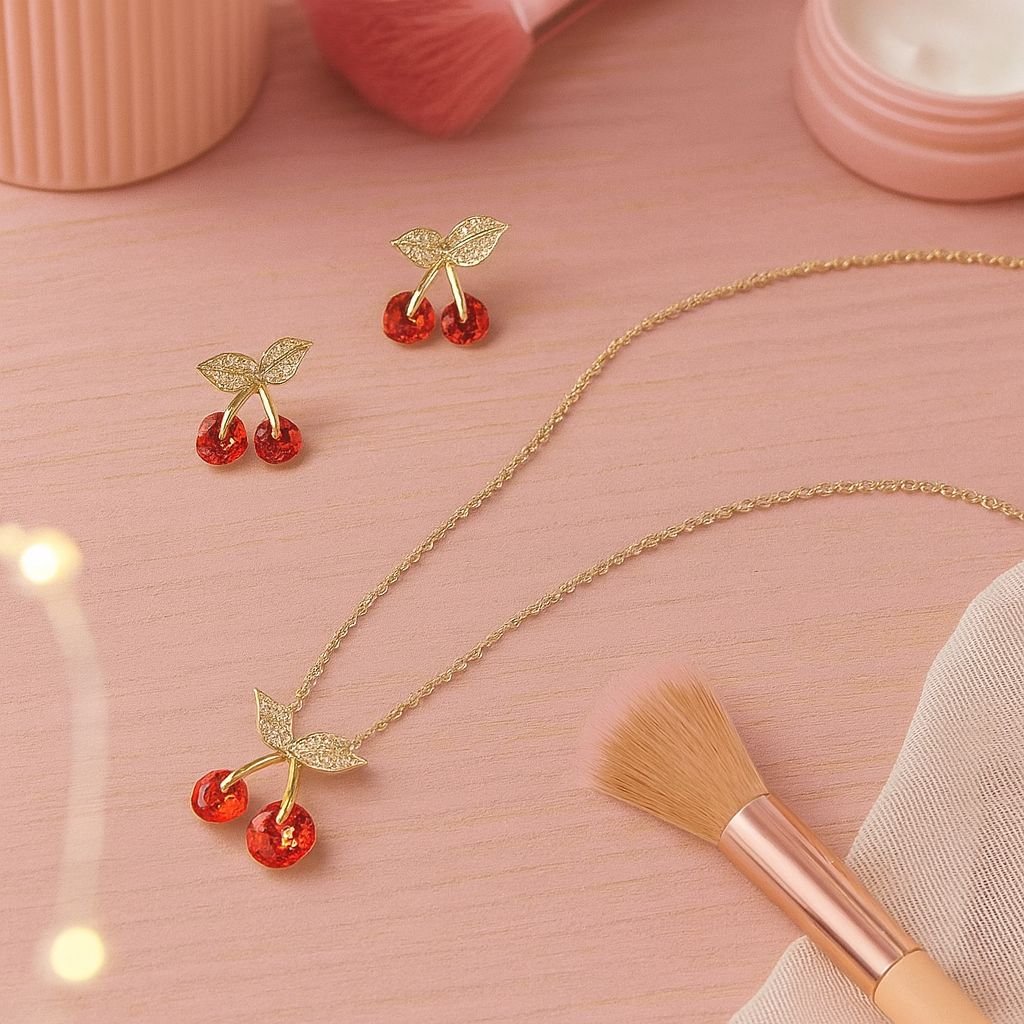 Jewelsland Cherry Necklace Set Jewelsland Cherry Necklace Set