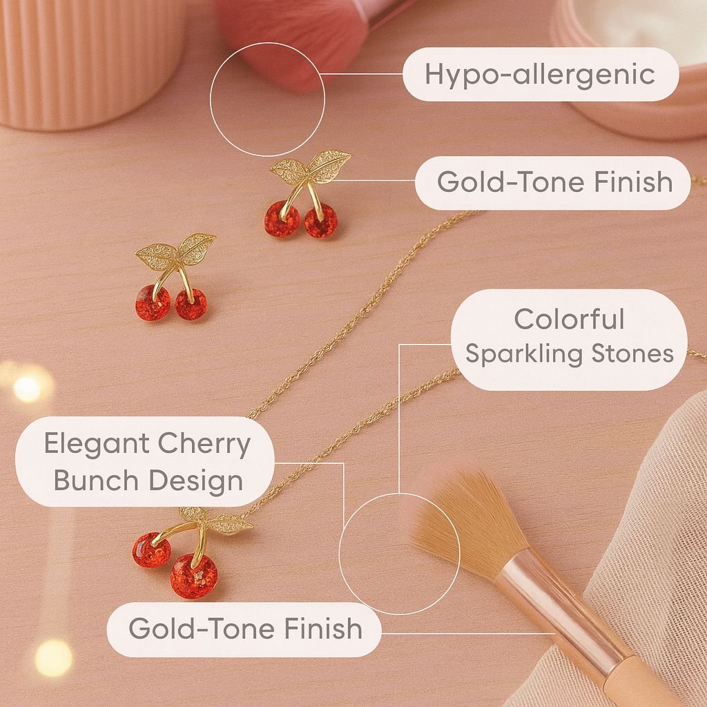 Jewelsland Cherry Necklace Set Jewelsland Cherry Necklace Set