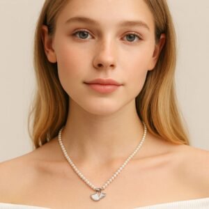 Jewelsland Silver Pearl Necklace