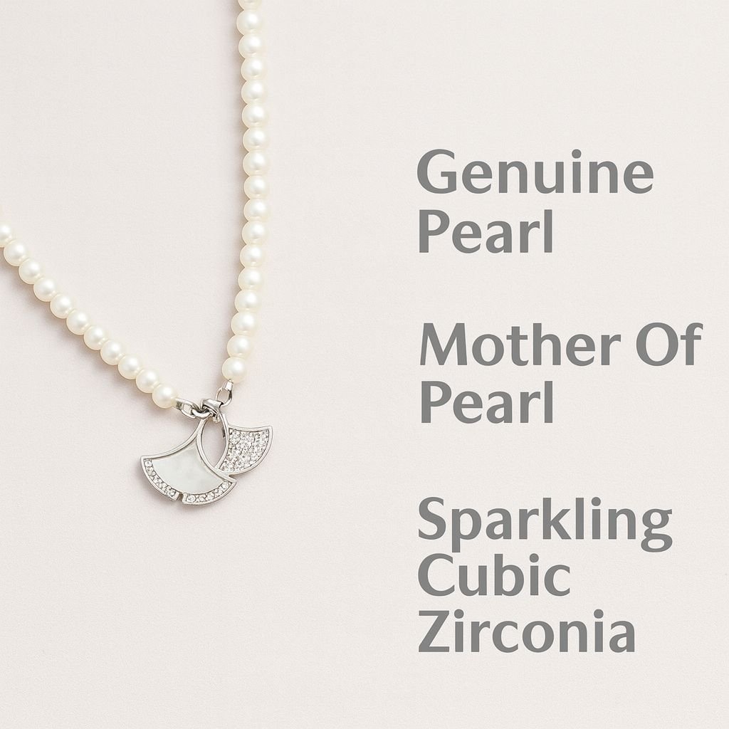 Jewelsland Silver Pearl Necklace Jewelsland Silver Pearl Necklace