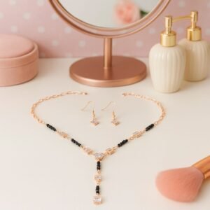 Mangalsutra Necklace & Earrings Set