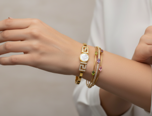 AESH gold bangles – handcrafted jewellery for women
